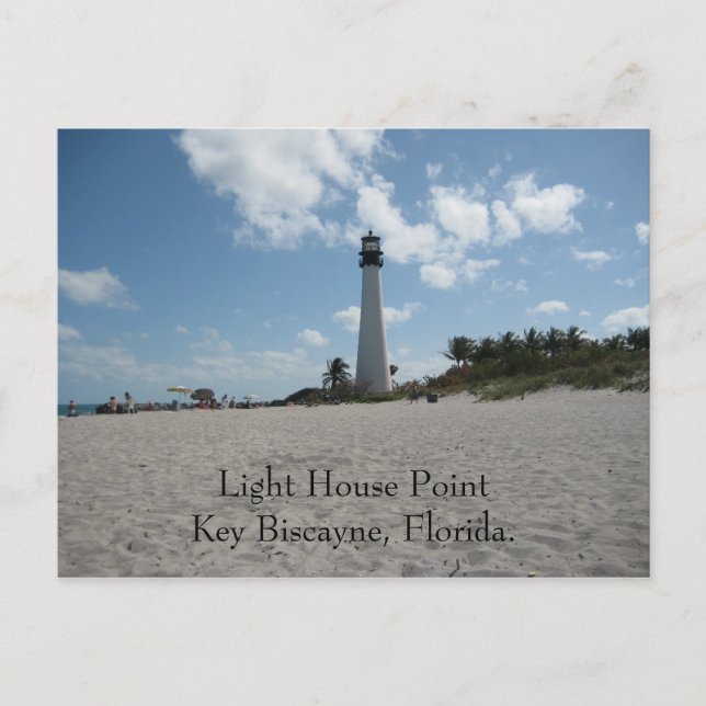 Cartão Postal Light House Point Key Biscayne (Frente)