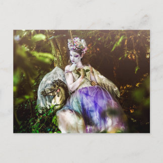 Cartão Postal Light Unicorn Princess