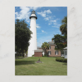 Cartão Postal Lighthouse against a Summer Sky