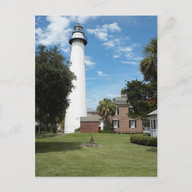 Cartão Postal Lighthouse against a Summer Sky (Frente)