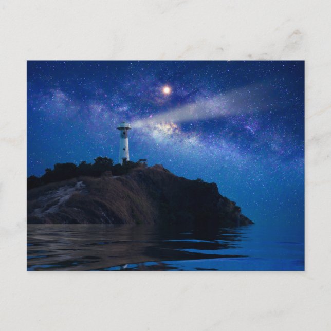 Cartão Postal Lighthouses | Starry Night Lighthouse (Frente)