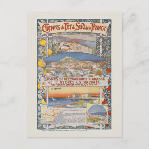 Cartão Postal Lignes de Meyrargumenta Poster vintage de Grasse