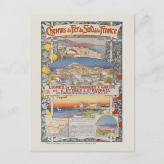 Cartão Postal Lignes de Meyrargumenta Poster vintage de Grasse