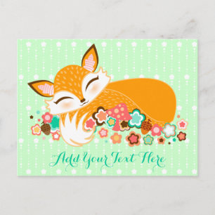 Cartão Postal Lil Foxie Cub - Cartão-postal Personalizado De Ra