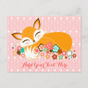 Cartão Postal Lil Foxie Cub - Cartão-postal Personalizado De Ra