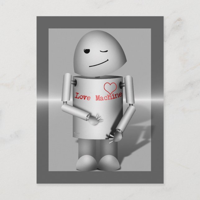 Cartão Postal (Lil' Robo-x9) Máquina de Amor (Frente)