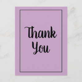 Cartão Postal Lilac Obrigado