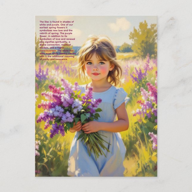 Cartão Postal Lilac Symbolism (Frente)