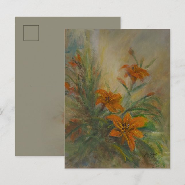 Cartão Postal Lilases-Tigre (Frente/Verso)