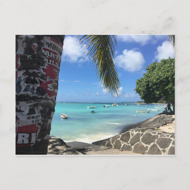 Cartão Postal L'île Maurice - Trou aux Bîches (Frente)