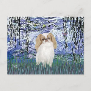 Cartão Postal Lilies 6 - Japanese Chin (L1)