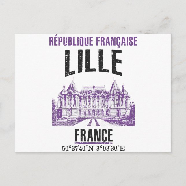Cartão Postal Lille (Frente)