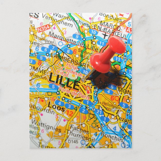 Cartão Postal Lille, França (Frente)