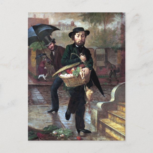 Cartão Postal Lilly Martin Spencer Young Husband Primeiro Market (Frente)