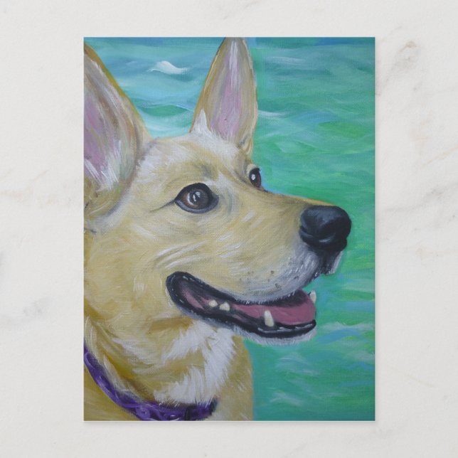 Cartão Postal Lilly por um rio (Frente)