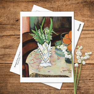 Cartão Postal Lily do Vale Suzanne Valadon