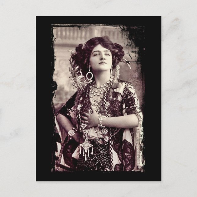 Cartão Postal Lily Elsie como a viúva da Feliz (Frente)