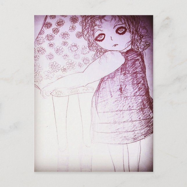 Cartão Postal Lily era uma garotinha (Frente)