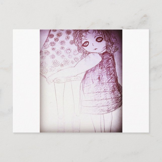 Cartão Postal Lily era uma garotinha (Frente)