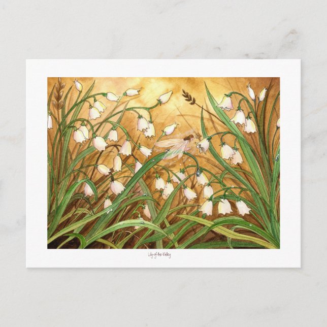 Cartão Postal Lily-of-the-Valley (Frente)
