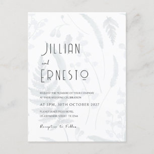 Cartão Postal Lily of Valley   Frente e Traseira Botânica Sombra