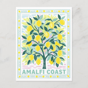 Cartão Postal Limão-árvore em Amalfi Itália