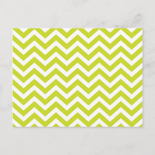 Cartão Postal Limão e Design Chevron branco