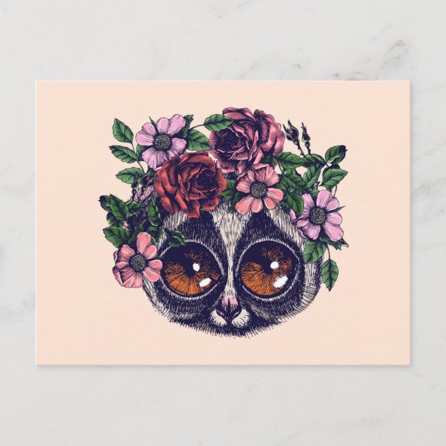 Cartão Postal Limão Floral Doce (Frente)