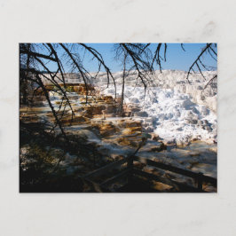 Cartão Postal Limestone terrace Mammoth Hot Primavera Yellowston