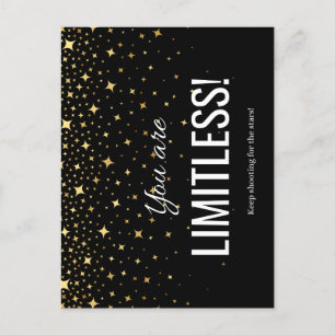 Cartão postal Limitless (preto)