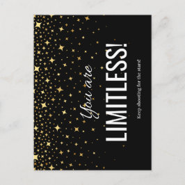 Cartão postal Limitless (preto)