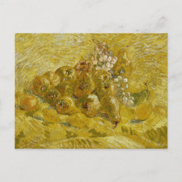 Cartão Postal Limões de marmelos pintam uvas de Van Gogh