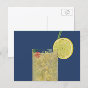 Cartão Postal Limonada Vintage ou Soda Fruta, Bebidas Bebidas