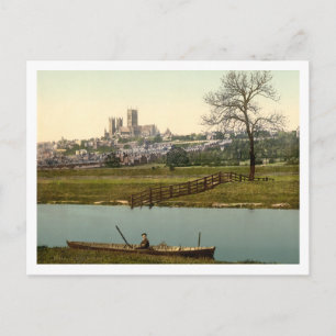 Cartão Postal Lincoln City View, Lincolnshire, Inglaterra