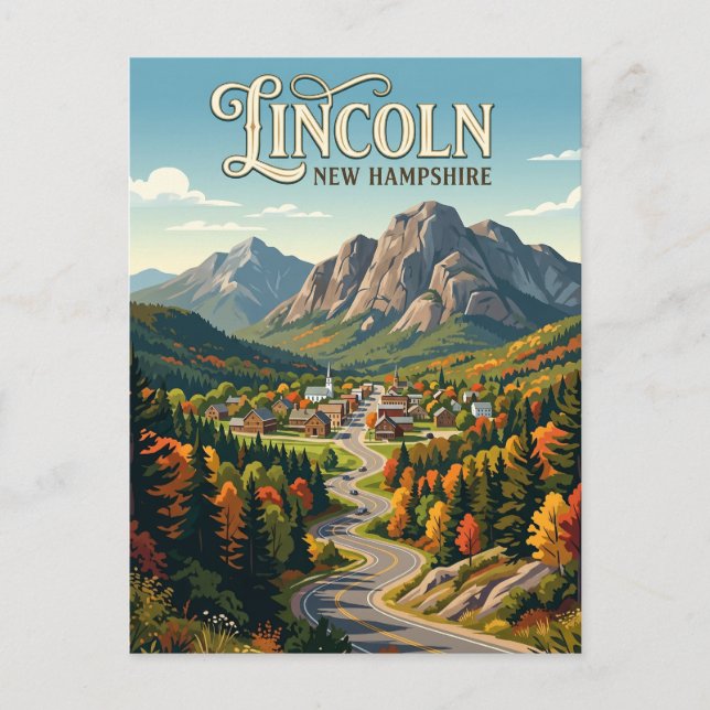 Cartão Postal Lincoln EUA (Frente)