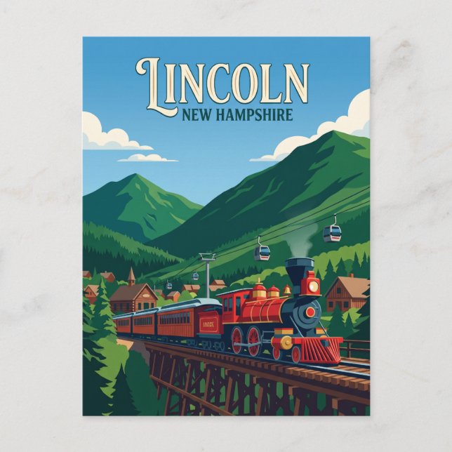 Cartão Postal Lincoln EUA (Frente)