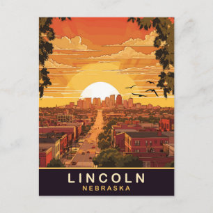 Cartão Postal Lincoln, Nebraska, Viagem