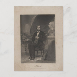 Cartão Postal Lincoln olha para Washington