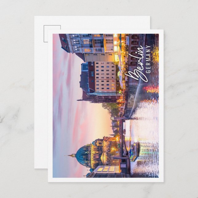 Cartão Postal Linda Alemanha de Berlim (Frente/Verso)