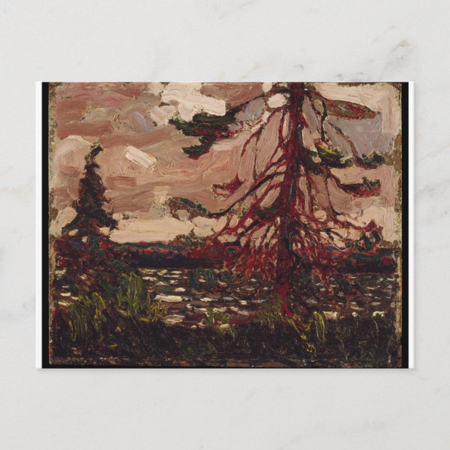 Cartão Postal Linda cena canadense Ragged Pine Tom Thomson (Frente)