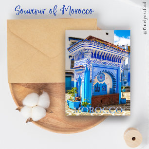 Cartão Postal Linda Chefchaouen Blue Medina