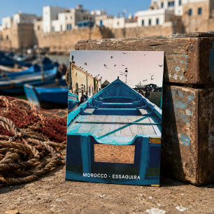 Cartão Postal Linda Cidade Antiga de Marrocos Essaouira Souvenir