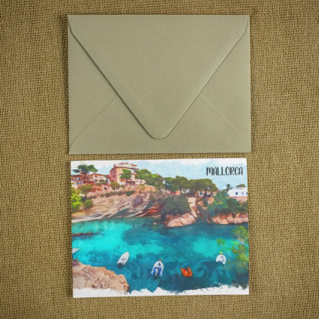 Cartão Postal Linda Espanha de Maiorca Ilha Baleares (mallorca spain baleares postcard)