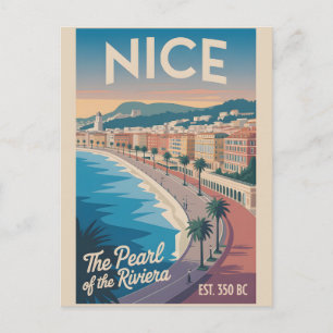 Cartão Postal Linda França Paisagem Urbana Retrô Viagem