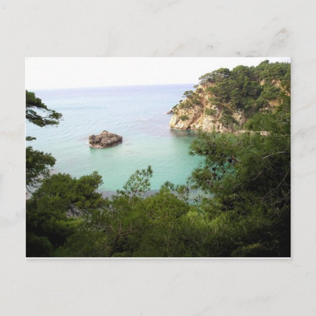 Cartão Postal Linda Ilha Grega Mediterrânica de Hios. (Frente)