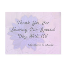 Linda Lavanda Floral Obrigado