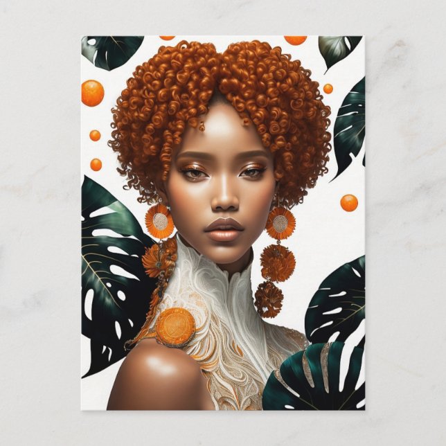 Cartão Postal linda menina (Frente)