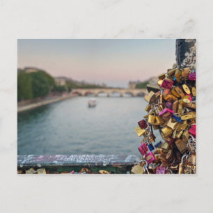 Cartão Postal Linda noite em Paris