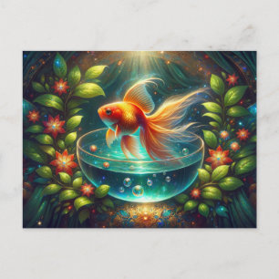 Cartão Postal Linda Nowruz Goldfish