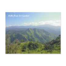 Linda paisagem das montanhas do Sri Lanka